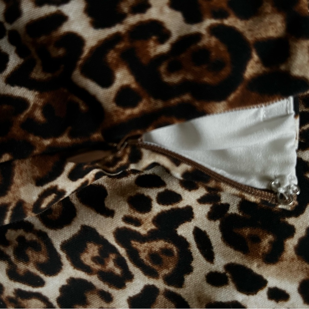 WHBM Leopard Print Pencil Skirt